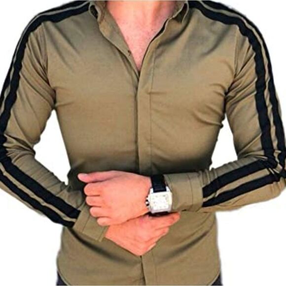 NWT Men's Small Newjunjie Men's Long Sleeve Shirt - Picture 1 of 3